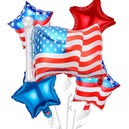 Stars Stripes Patriotic Balloons - ChildAngle 4th of July Balloons Bouquet for Independece Day American Flag