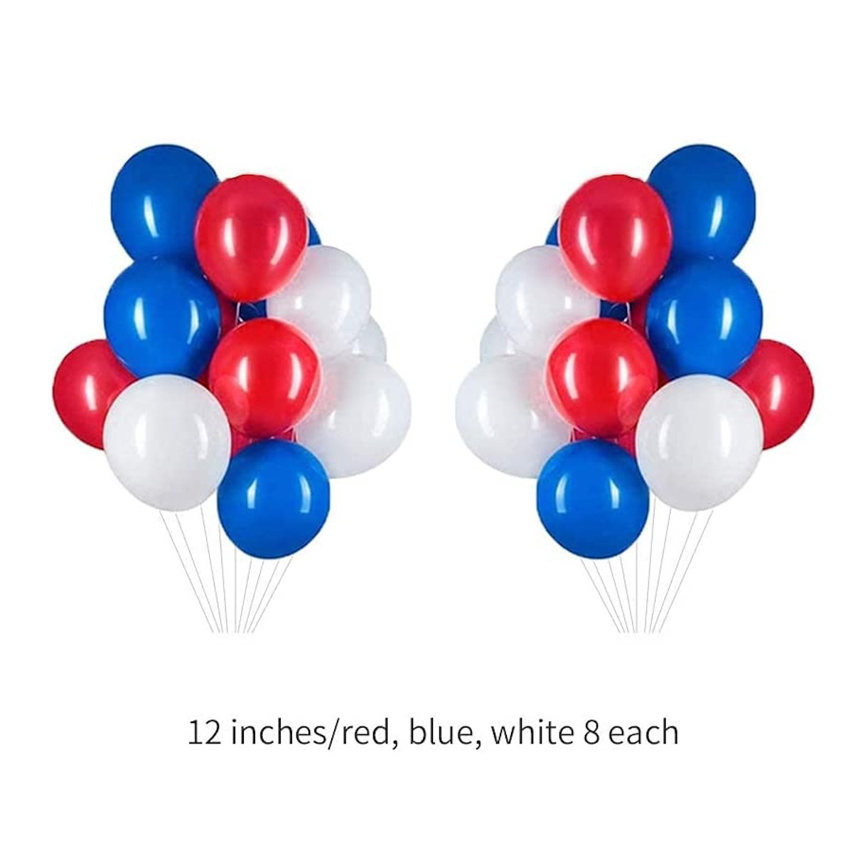 Decorative set with balloons, 'USA' letter balloons for a patriotic theme - ChildAngle 4th of July Balloon Garland