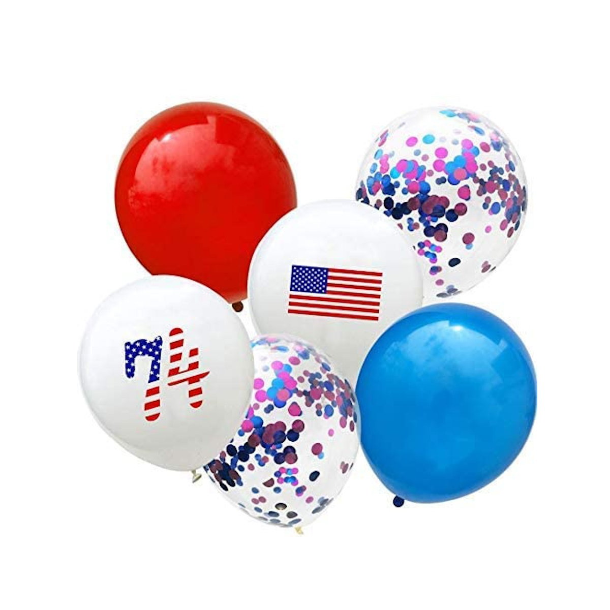 American flag-themed balloons and 'USA' letters - ChildAngle 4th of July Balloons