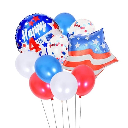 American flag-themed balloons and 'USA' letters - ChildAngle 4th of July Balloons