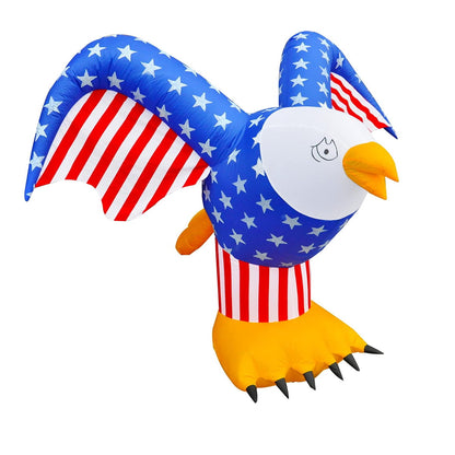 Inflatable eagle with American flag design - ChildAngle 4th of July Inflatables