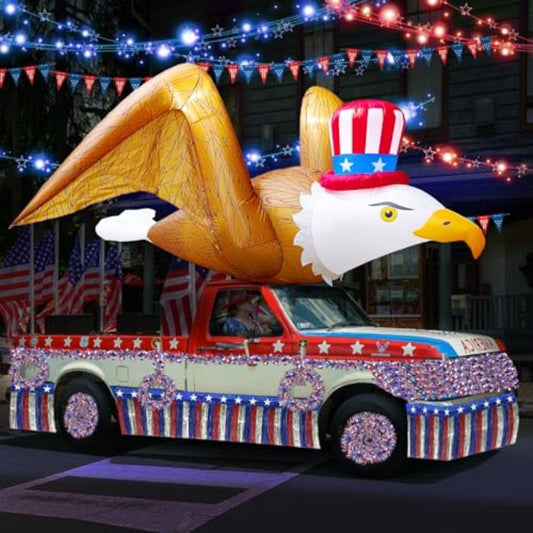Inflatable Flying Eagle 4th of July Inflatables for Independence Day Car Parade - ChildAngle