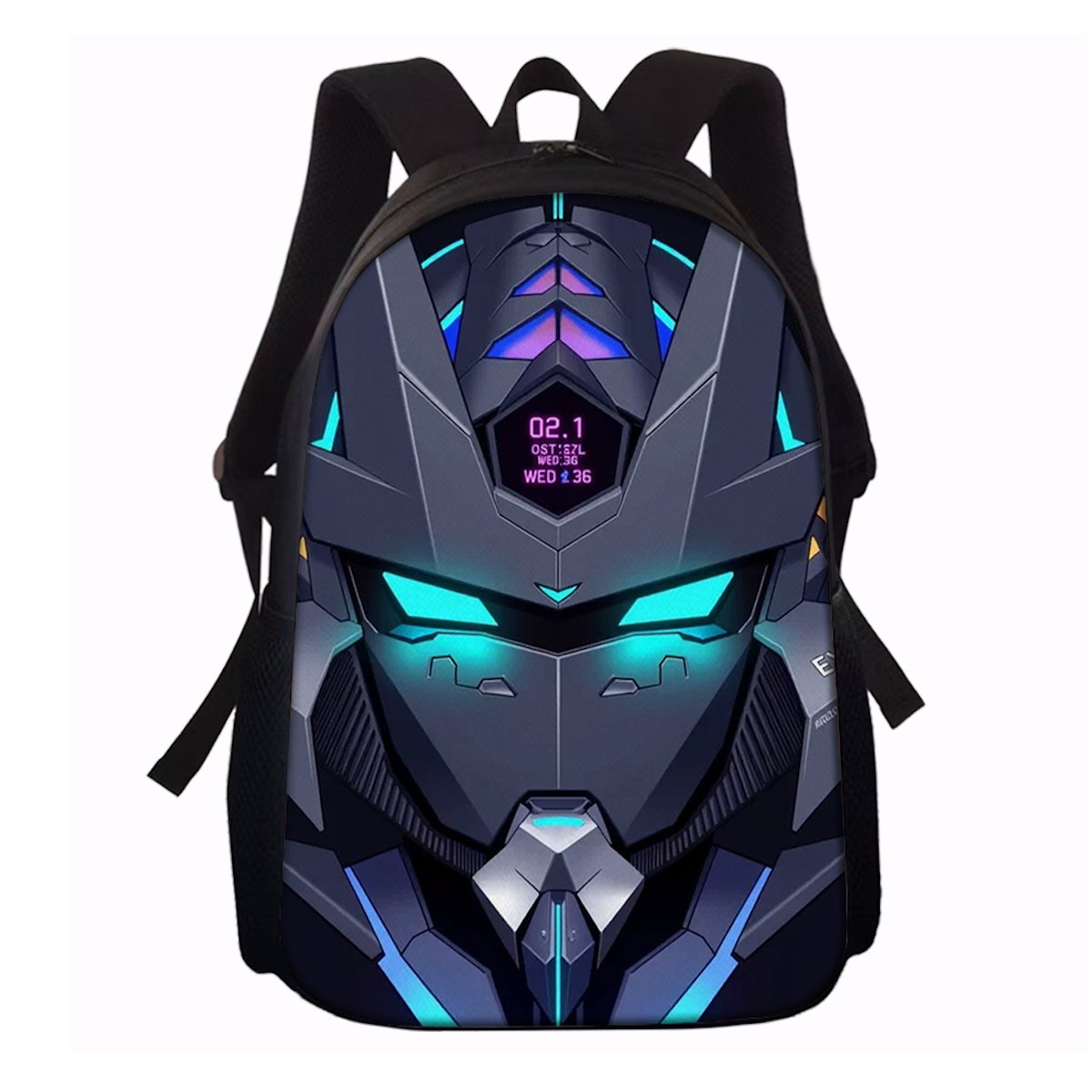 5PCS Cyberpunk Robots Transformer Backpack and Lunchbox Pencil Case Bundle Set - ChildAngle