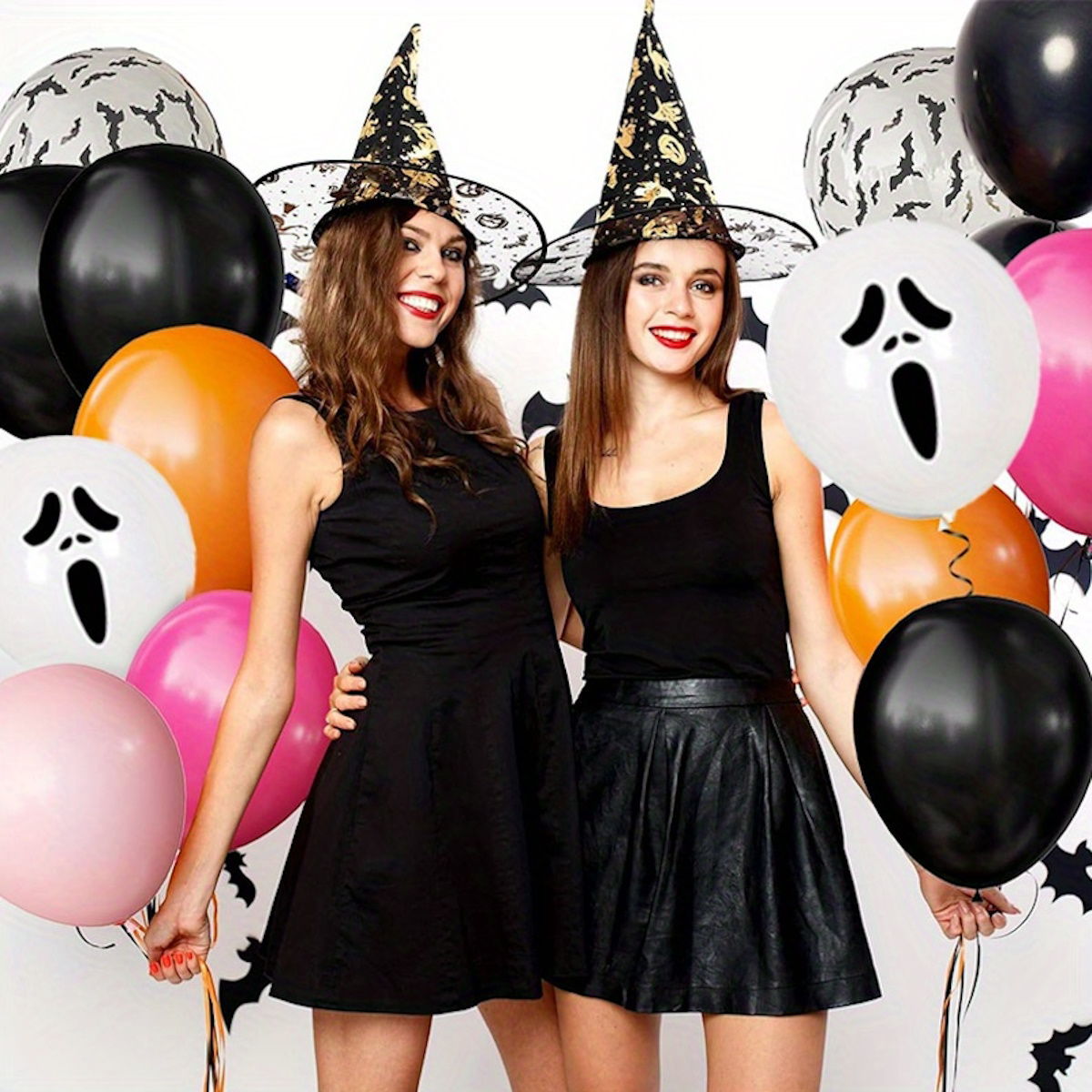 60PCS 12'' Latex Balloon for Halloween Party Colored Balloon Set - ChildAngle