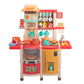 65 PCS Plastic Play Kitchen Set Toddler Large Pretend Play Set