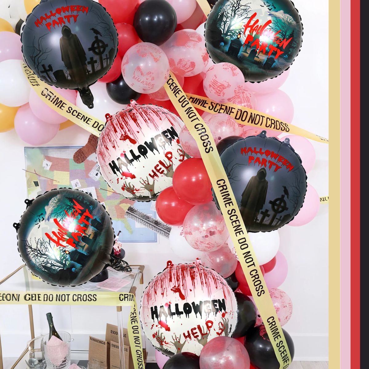 6PCS 18'' Balloon Bouquet for Halloween Party Foil Balloon Set - ChildAngle