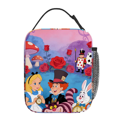 Alice in Wonderland Insulated Lunch Bag Portable Lunch Tote - ChildAngle
