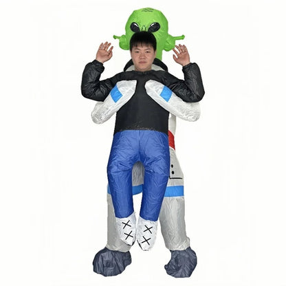 Kids and Teens Alien Inflatable Costume Blow up Alien Suit - ChildAngle