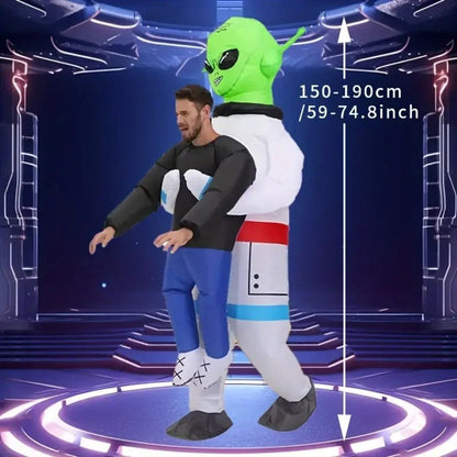 Kids and Teens Alien Inflatable Costume Blow up Alien Suit - ChildAngle