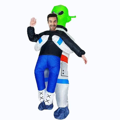 Kids and Teens Alien Inflatable Costume Blow up Alien Suit - ChildAngle