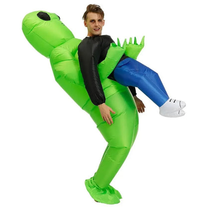 Kids and Teens Alien Inflatable Costume Blow up Alien Suit - ChildAngle