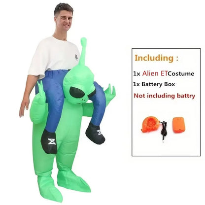 Kids and Teens Alien Inflatable Costume Blow up Alien Suit - ChildAngle