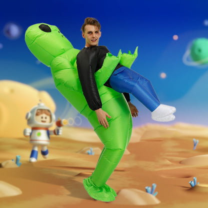 Kids and Teens Alien Inflatable Costume Blow up Alien Suit - ChildAngle 