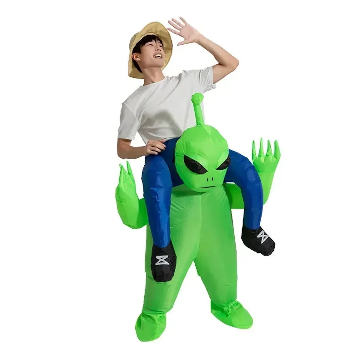 Kids and Teens Alien Inflatable Costume Blow up Alien Suit - ChildAngle