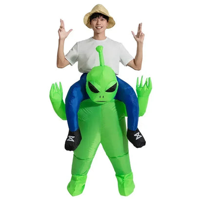 Kids and Teens Alien Inflatable Costume Blow up Alien Suit - ChildAngle