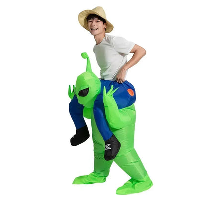 Kids and Teens Alien Inflatable Costume Blow up Alien Suit - ChildAngle