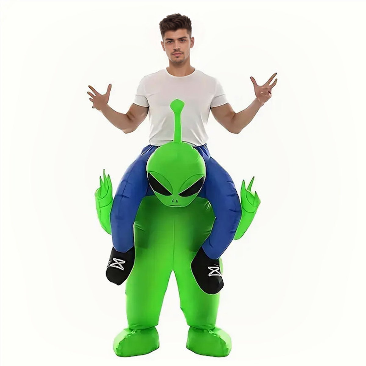 Kids and Teens Alien Inflatable Costume Blow up Alien Suit - ChildAngle