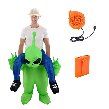 Kids and Teens Alien Inflatable Costume Blow up Alien Suit - ChildAngle