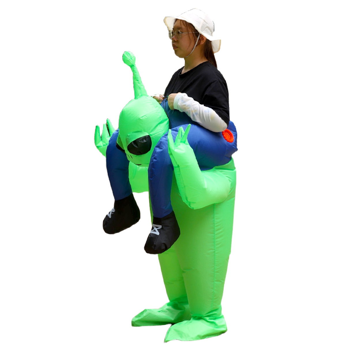 Kids and Teens Alien Inflatable Costume Blow up Alien Suit - ChildAngle