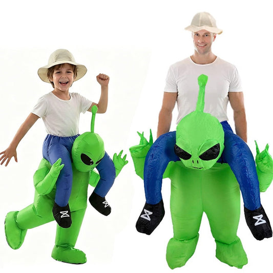 Kids and Teens Alien Inflatable Costume Blow up Alien Suit - ChildAngle