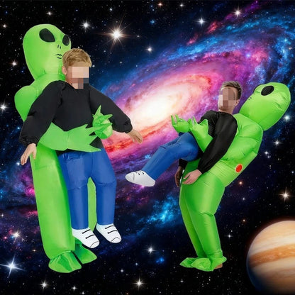 Kids and Teens Alien Inflatable Costume Blow up Alien Suit - ChildAngle