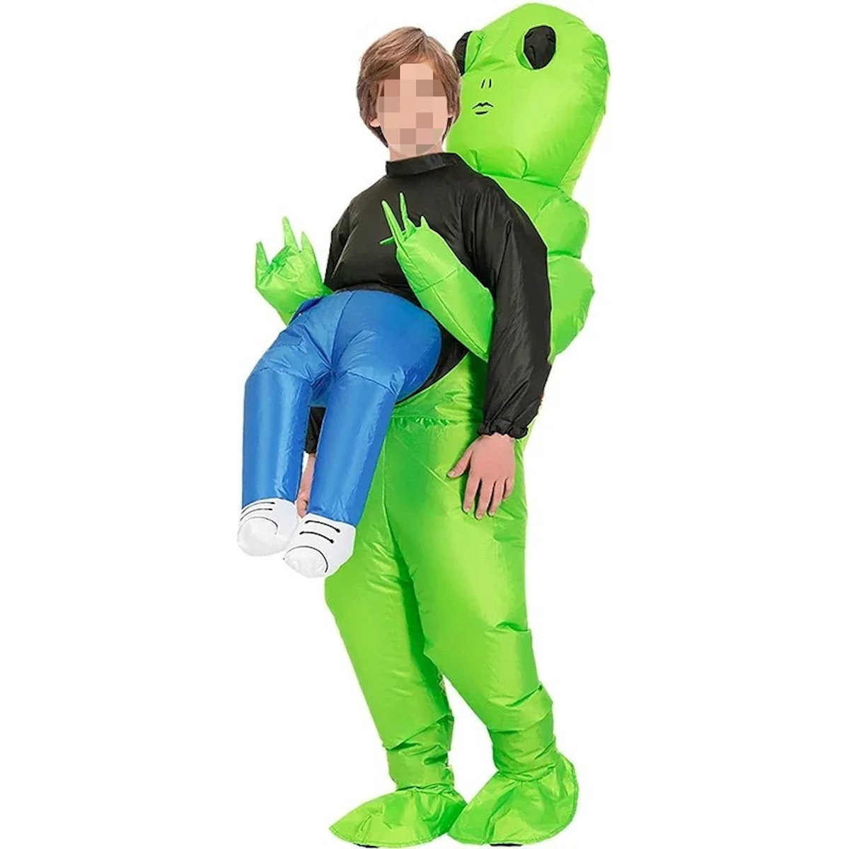 Kids and Teens Alien Inflatable Costume Blow up Alien Suit - ChildAngle