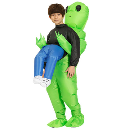 Kids and Teens Alien Inflatable Costume Blow up Alien Suit - ChildAngle