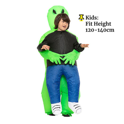 Kids and Teens Alien Inflatable Costume Blow up Alien Suit - ChildAngle