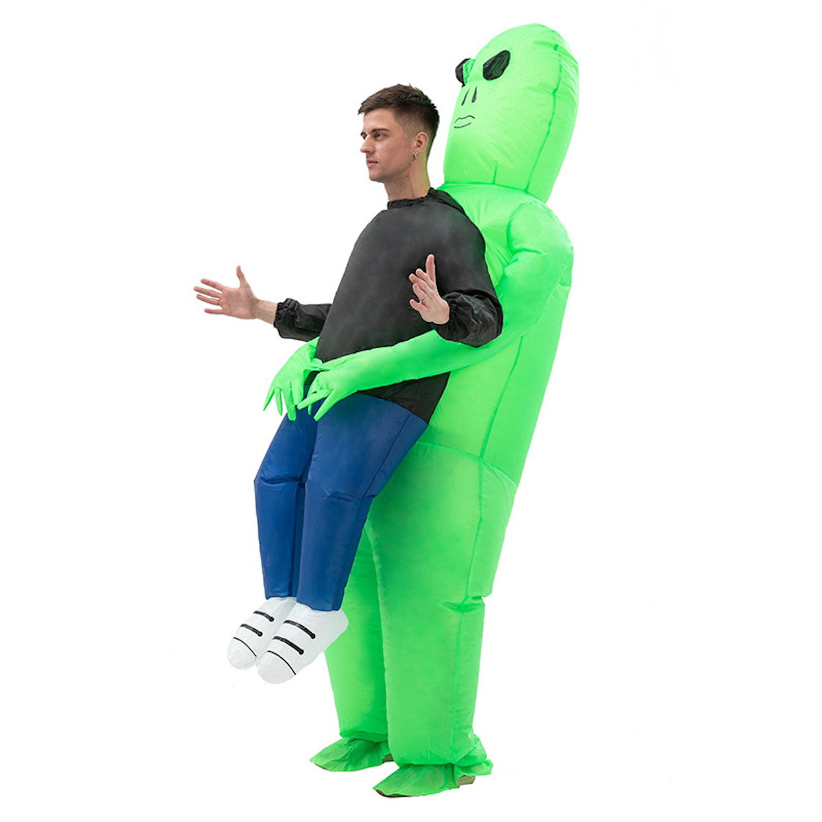 Kids and Teens Alien Inflatable Costume Blow up Alien Suit - ChildAngle