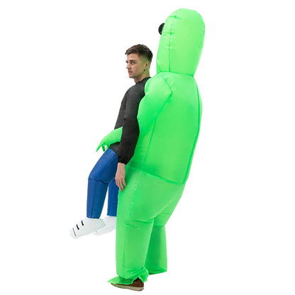 Kids and Teens Alien Inflatable Costume Blow up Alien Suit - ChildAngle