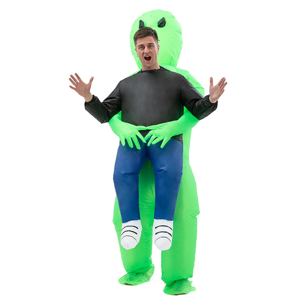 Kids and Teens Alien Inflatable Costume Blow up Alien Suit - ChildAngle