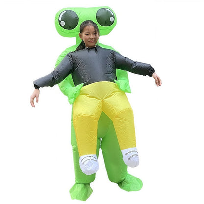 Kids and Teens Alien Inflatable Costume Blow up Alien Suit - ChildAngle