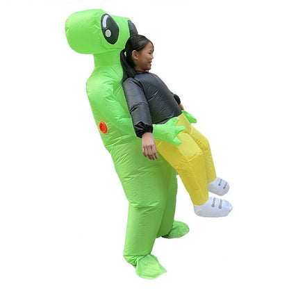 Kids and Teens Alien Inflatable Costume Blow up Alien Suit - ChildAngle