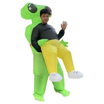 Kids and Teens Alien Inflatable Costume Blow up Alien Suit - ChildAngle