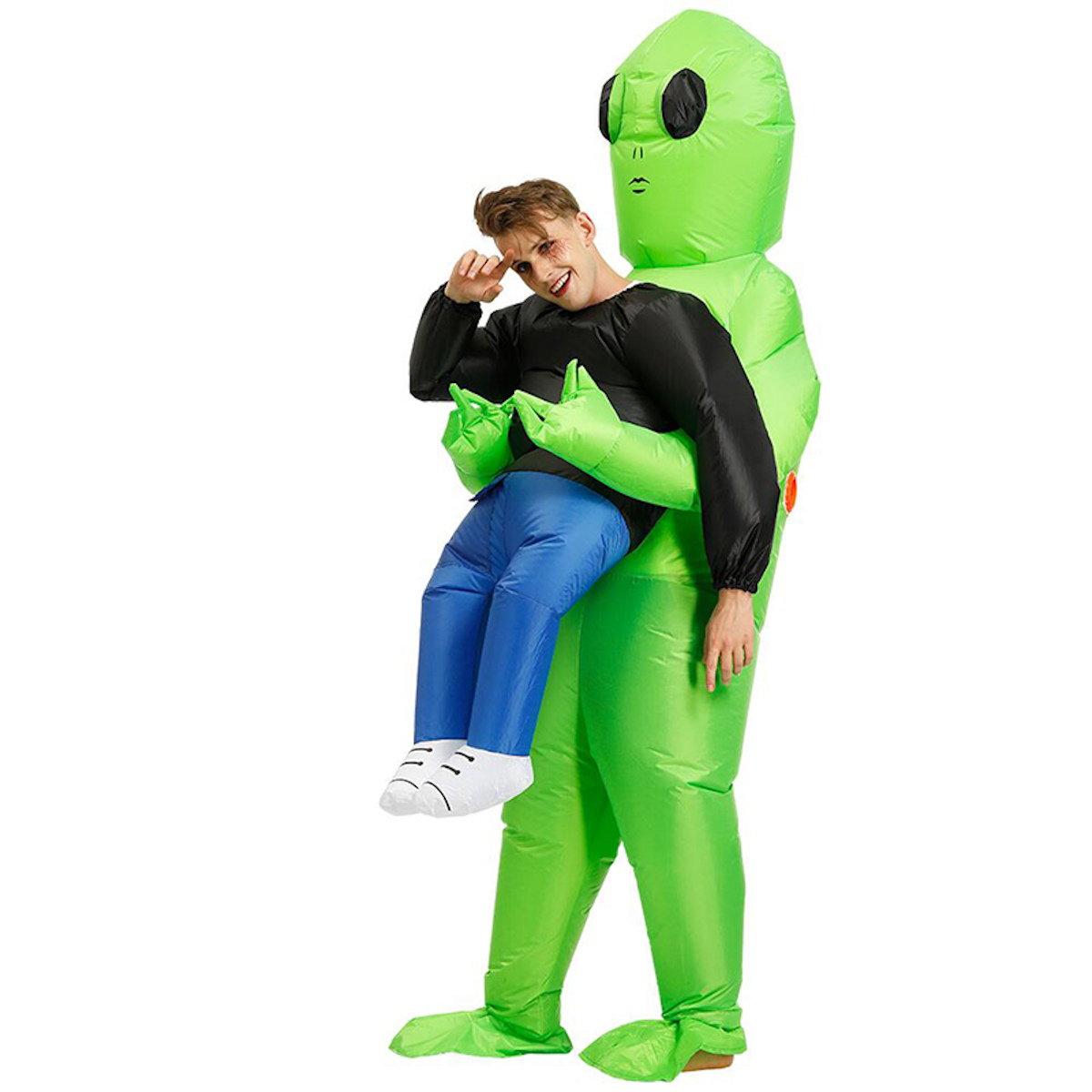 Kids and Teens Alien Inflatable Costume Blow up Alien Suit - ChildAngle