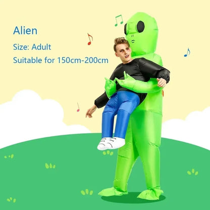 Kids and Teens Alien Inflatable Costume Blow up Alien Suit - ChildAngle