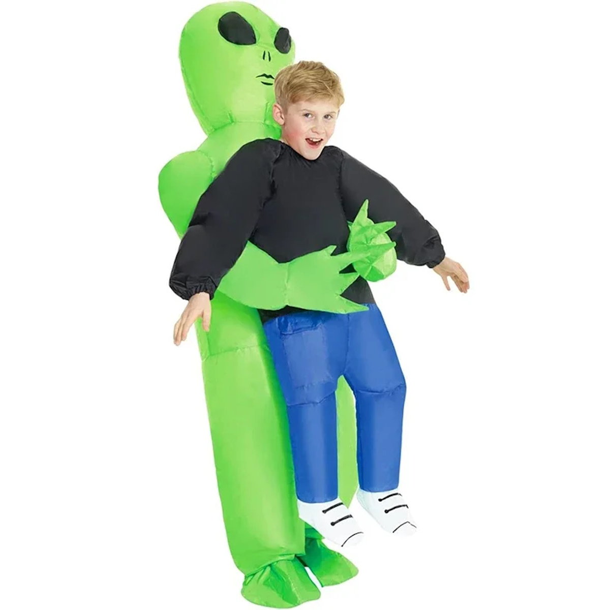 Kids and Teens Alien Inflatable Costume Blow up Alien Suit - ChildAngle