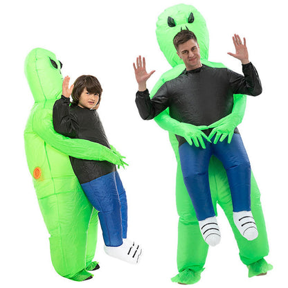 Kids and Teens Alien Inflatable Costume Blow up Alien Suit - ChildAngle