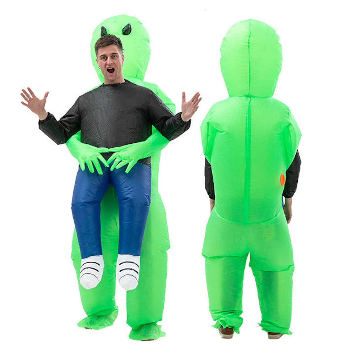 Kids and Teens Alien Inflatable Costume Blow up Alien Suit - ChildAngle