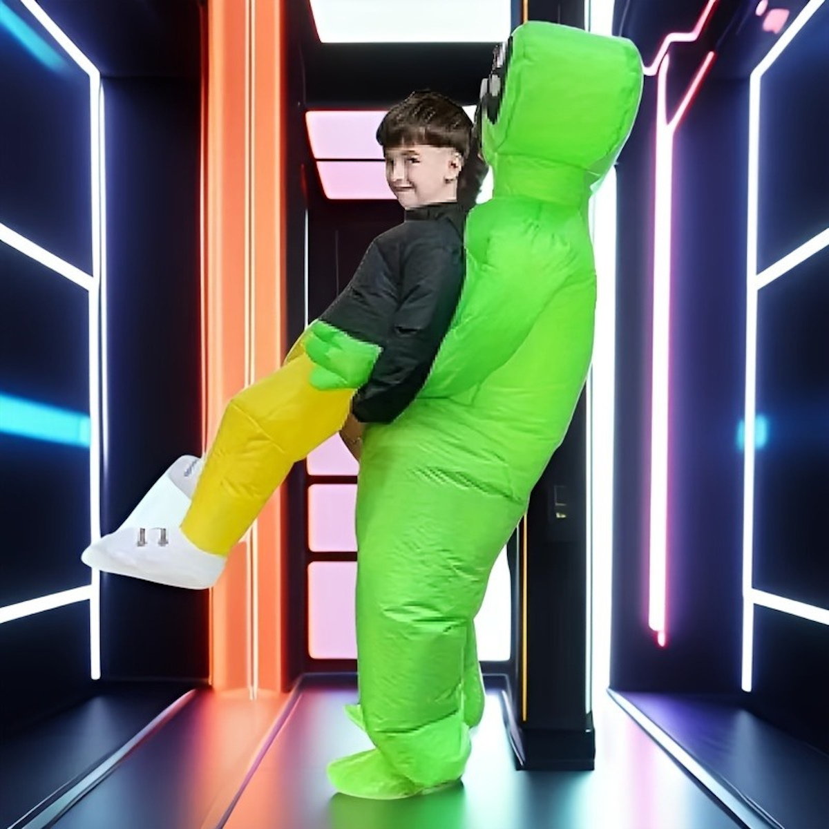 Kids and Teens Alien Inflatable Costume Blow up Alien Suit - ChildAngle