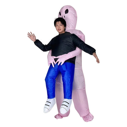 Kids and Teens Alien Inflatable Costume Blow up Alien Suit - ChildAngle