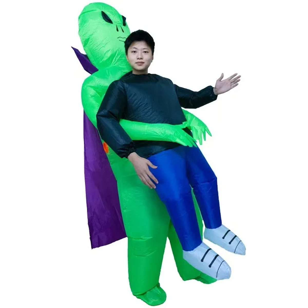 Kids and Teens Alien Inflatable Costume Blow up Alien Suit - ChildAngle