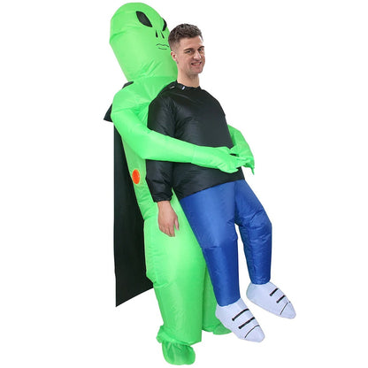Kids and Teens Alien Inflatable Costume Blow up Alien Suit - ChildAngle