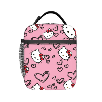 Lovely Hello Kitty Lunch Bags Portable Insulated School Lunch Storage Picnic Bags - ChildAngle