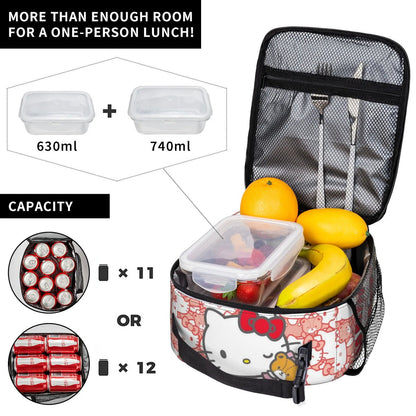 Lovely Hello Kitty Lunch Bags Portable Insulated School Lunch Storage Picnic Bags - ChildAngle