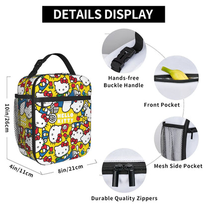 Lovely Hello Kitty Lunch Bags Portable Insulated School Lunch Storage Picnic Bags - ChildAngle