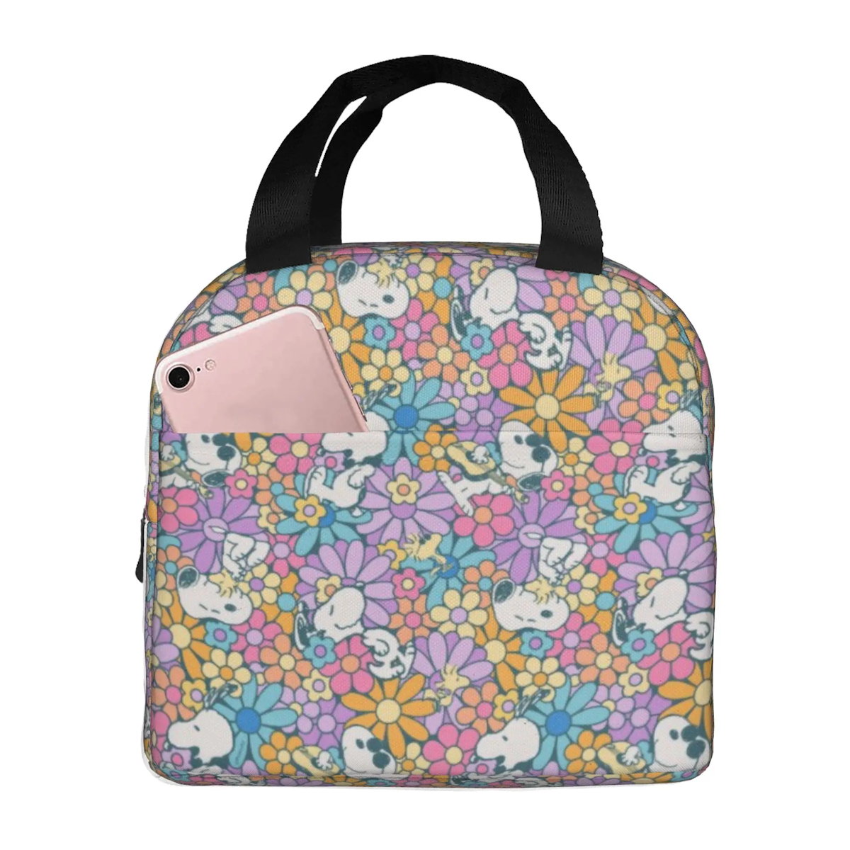 Snoopy Lunch Bag Portable Tote for Lunch - ChildAngle