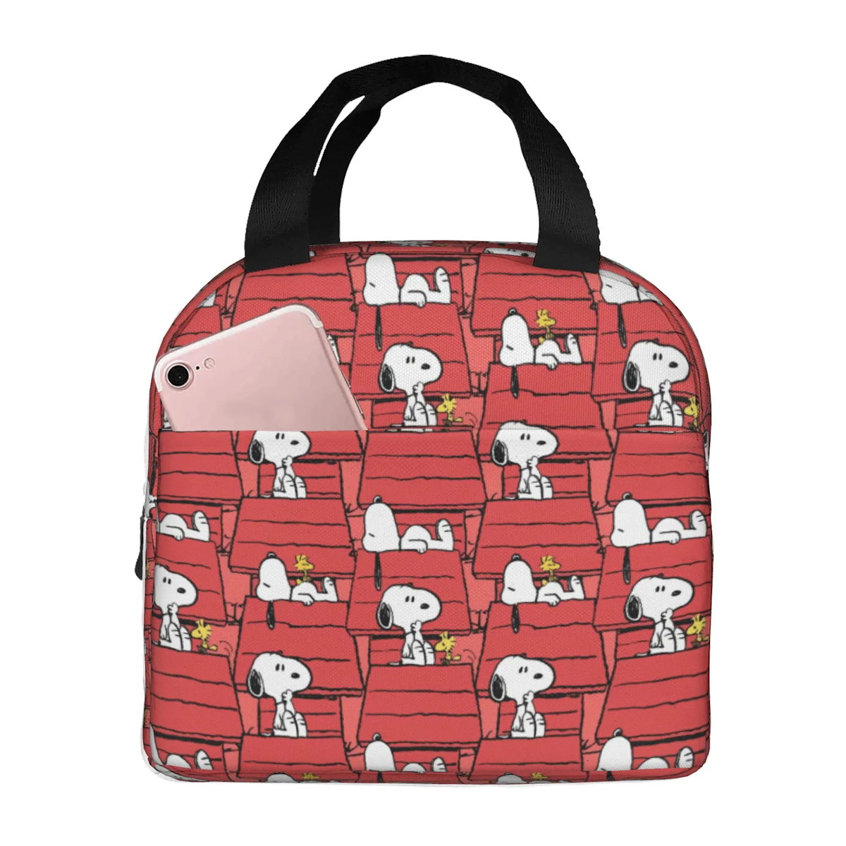 Snoopy Lunch Bag Portable Tote for Lunch - ChildAngle
