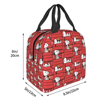 Snoopy Lunch Bag Portable Tote for Lunch - ChildAngle