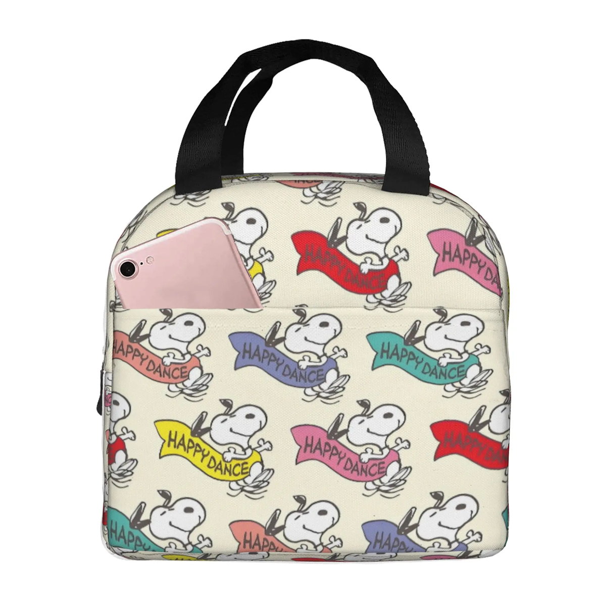Snoopy Lunch Bag Portable Tote for Lunch - ChildAngle